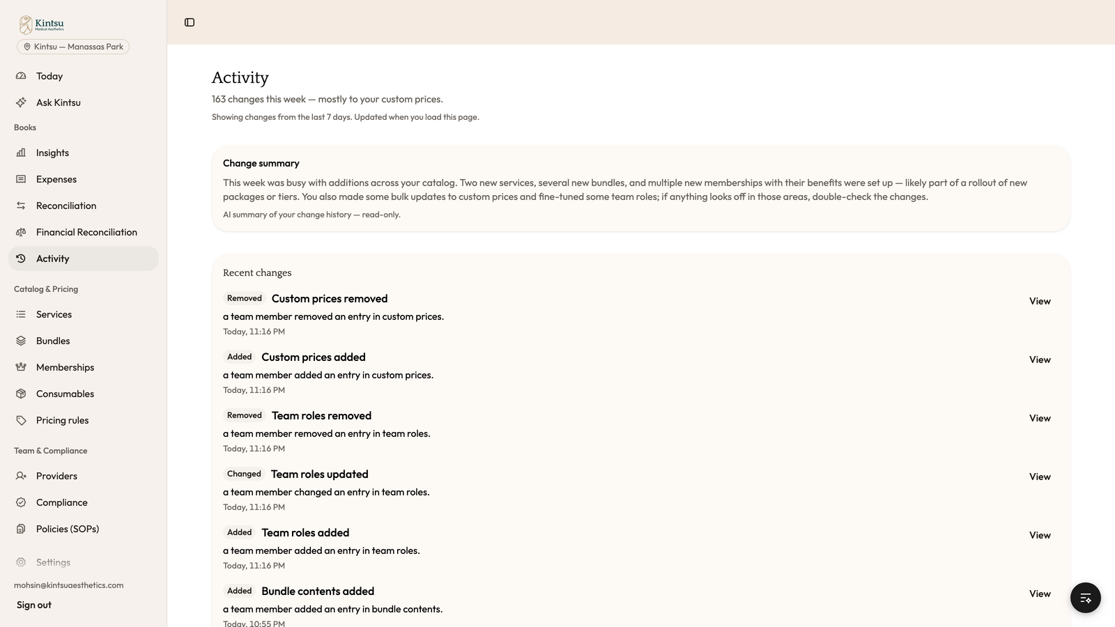 Audit digest
