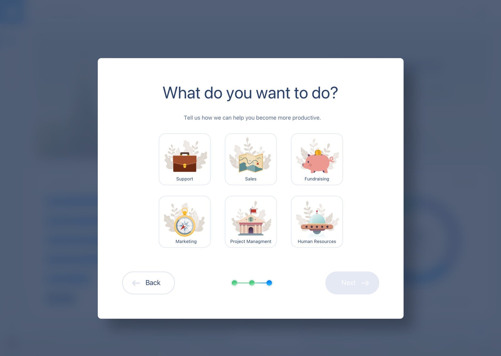 Onboarding intent